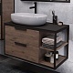 Grossman Мебель для ванной Лофт 90 GR-3015 подвесная веллингтон/черный – картинка-16